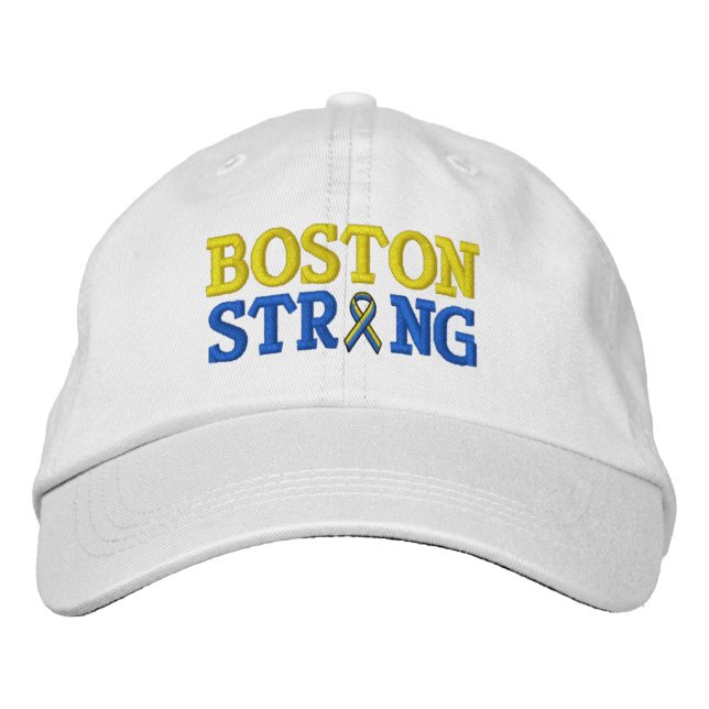 Casquette de broderie à ruban robuste de Boston (Devant)