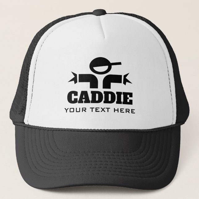 Casquette de caddie de golf personnalisé avec nom  (Devant)