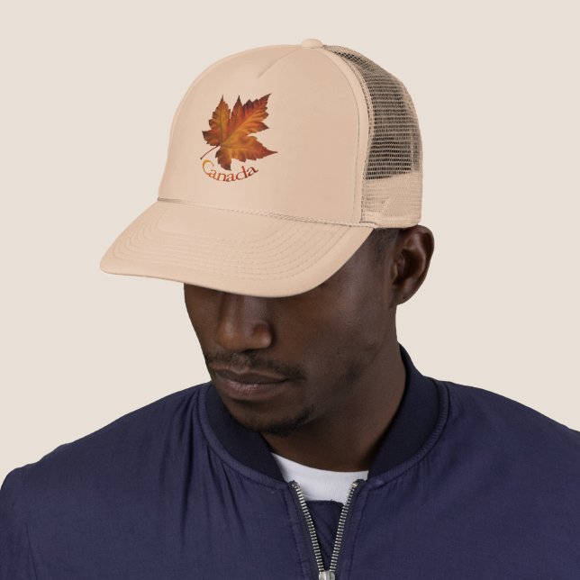 Casquette de camion souvenir Canada Maple Leaf Can (En situation)