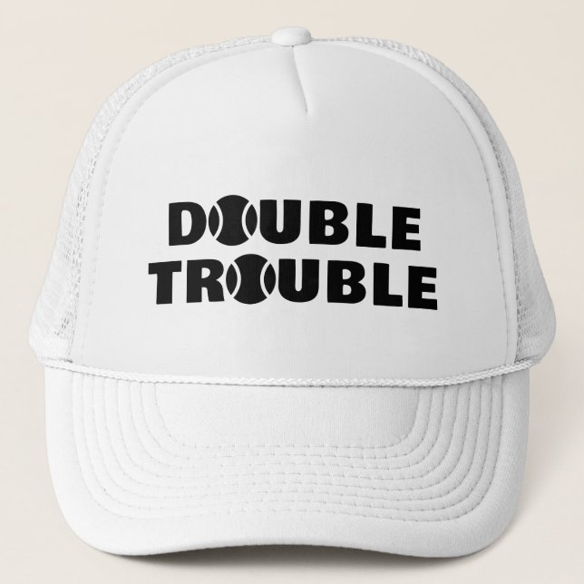 CASQUETTE de camionnette de tennis DOUBLE TROUBLE  (Devant)
