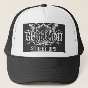 Casquette de camionneur à crâne Street Ops de rébe