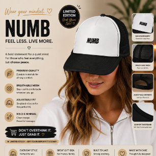 Casquette de camionneur à esthétique triste minima