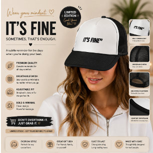Casquette de camionneur à esthétique triste minima