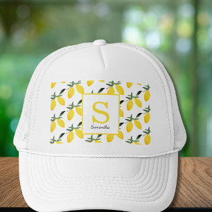 Casquette de camionneur à monogramme et nom Modern