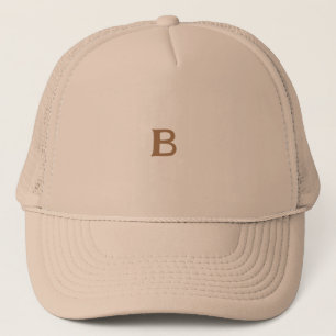 Casquette de camionneur à monogramme initial impri