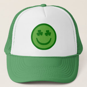 Casquette de camionneur à visage heureux Clover Ey