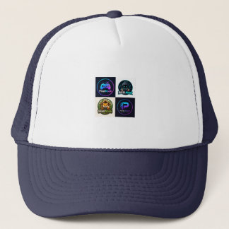 Casquette de camionneur avec badges de jeu rétro |