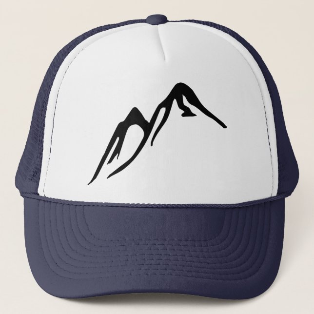 Casquette de camionneur avec des montagnes (Devant)