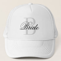 Casquette de camionneur avec monogramme de MARIÉE