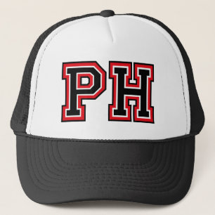 Casquette de camionneur avec monogramme «PH»
