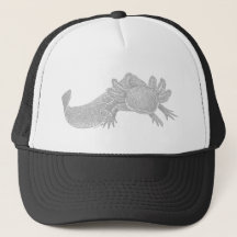 Casquette de camionneur Axolotl - GRIS