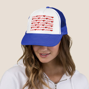 Casquette de camionneur Cœurs Rouges Maman chérie