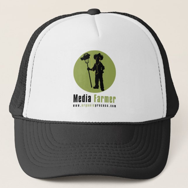 Casquette de camionneur d'agriculteur de médias (Devant)