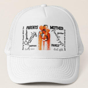 Casquette de camionneur d'art de câlin de famille