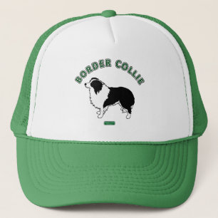 Casquette de camionneur de border collie