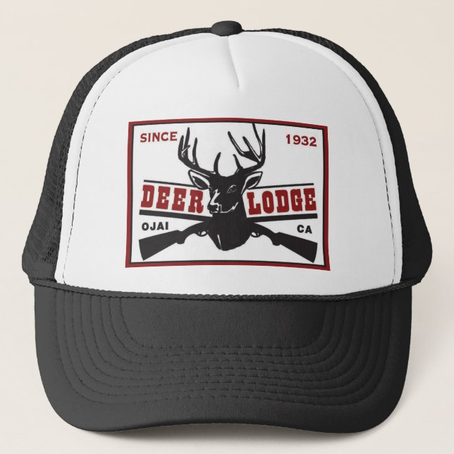 Casquette de camionneur de chasse de loge de cerfs (Devant)