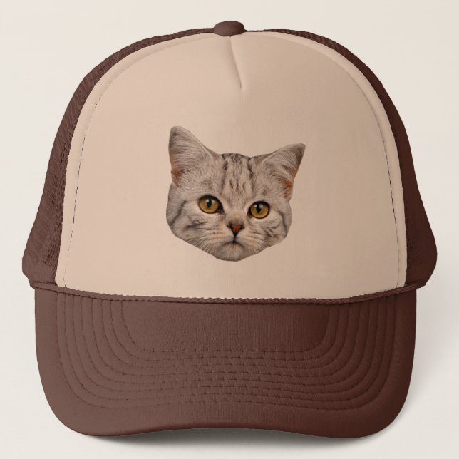 Casquette de camionneur de chat (Devant)