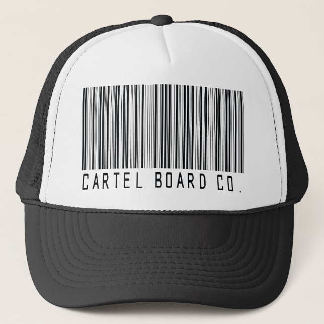casquette de camionneur de code barres de cartel (Devant)