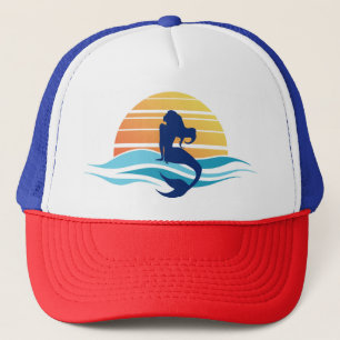 Casquette de camionneur de coucher du soleil de