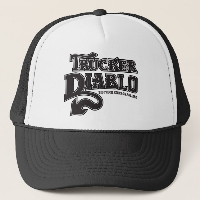Casquette de camionneur de Diablo de camionneur (Devant)