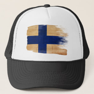 Casquette de camionneur de drapeau de la Finlande