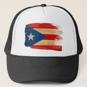 Casquette de camionneur de drapeau de Porto Rico