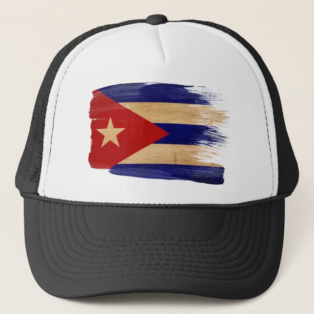 Casquette de camionneur de drapeau du Cuba (Devant)