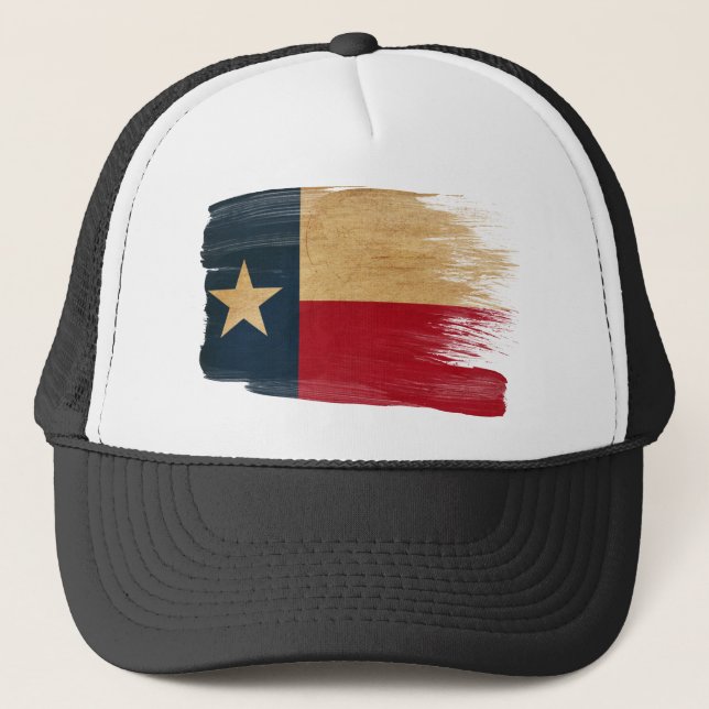 Casquette de camionneur de drapeau du Texas (Devant)