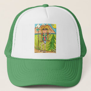 Casquette de camionneur de fille de randonneur