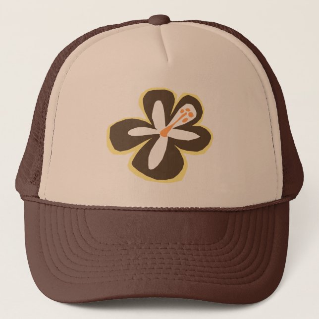 Casquette de camionneur "de fleur de Poipu" (Devant)