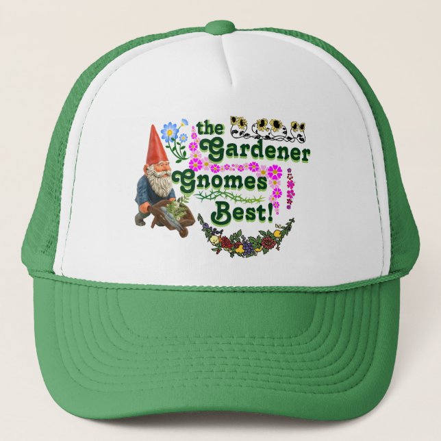 Casquette de camionneur de gnomes de jardinier le (Devant)
