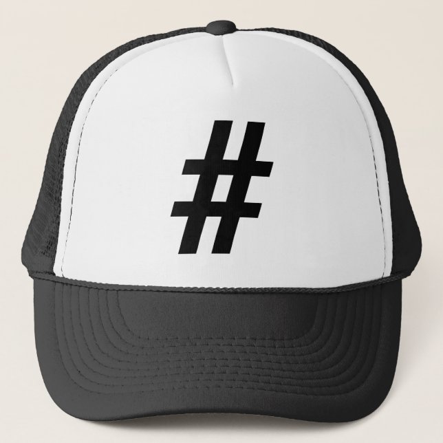 Casquette de camionneur de #Hashtag (Devant)