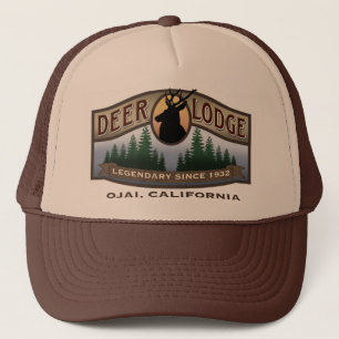 Casquette de camionneur de loge de cerfs communs