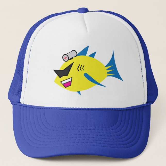 Casquette de camionneur de logo de POISSONS de la (Devant)