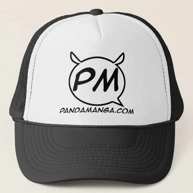 Casquette de camionneur de Manga de panda (Devant)