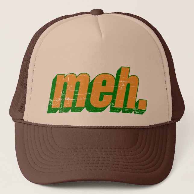 casquette de camionneur de meh (Devant)