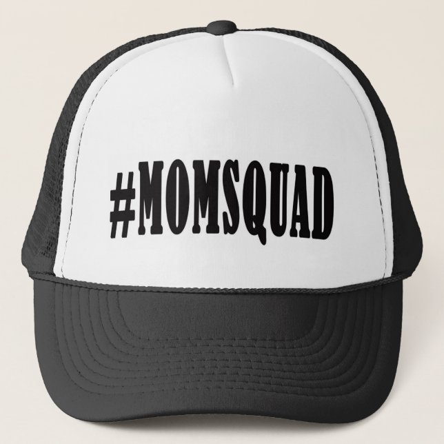 Casquette de camionneur de #momsquad de peloton de (Devant)