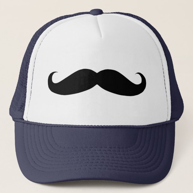 Casquette de camionneur de moustache (Devant)
