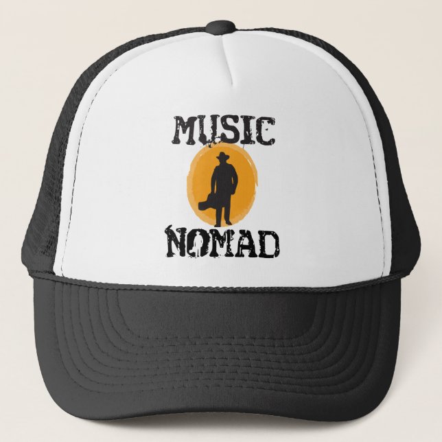 Casquette de camionneur de nomade de musique (Devant)