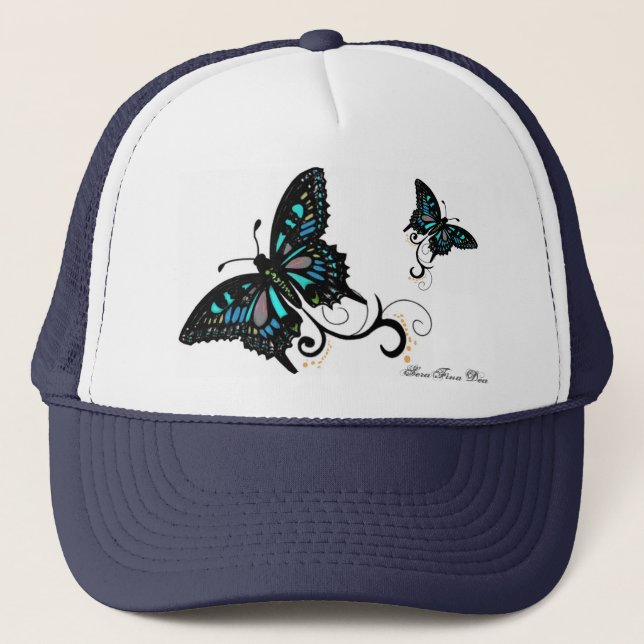 Casquette de camionneur de papillon (Devant)