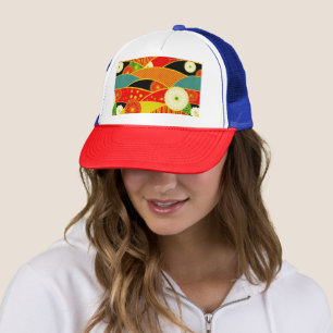Casquette de camionneur de paysage magique abstrai