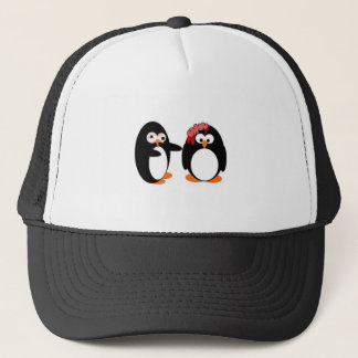 Casquette de camionneur de pingouin de zombi