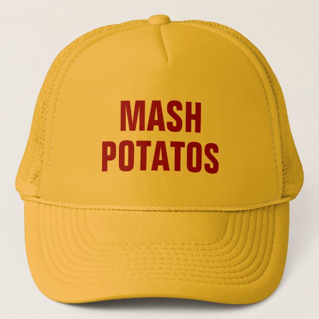 Casquette de camionneur de Potatos de mâche (Devant)