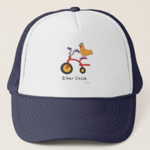 Casquette de camionneur de poussin de cycliste