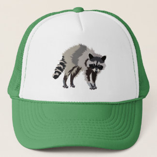 Casquette de camionneur de raton laveur