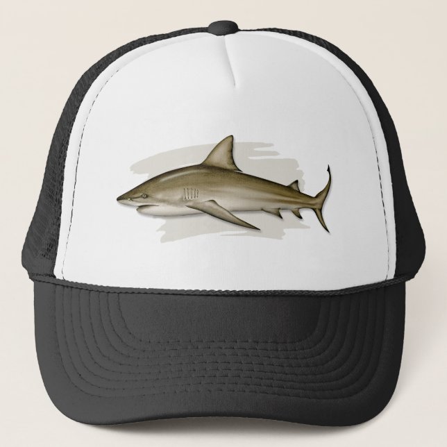 Casquette de camionneur de requin de Taureau (Devant)