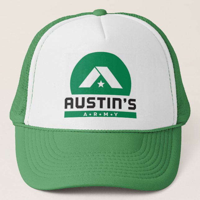 Casquette de camionneur de vert de l'armée (Devant)
