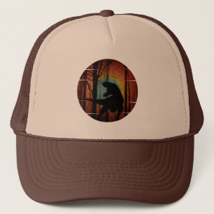 CASQUETTE DE CAMIONNEUR DINOSAURE DANS LA FORÊT