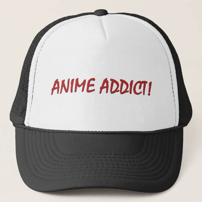 Casquette de camionneur "d'intoxiqué d'Anime" (Devant)