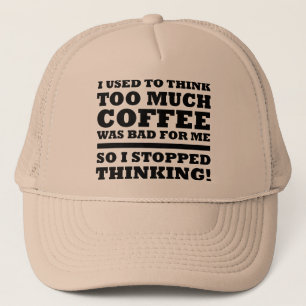 Casquette de camionneur drôle avec écrit "Trop de 